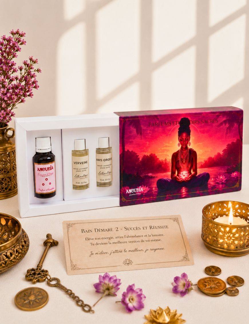 Bain Démaré - Succès et Réussite - 2e bain - Coffret de Parfums Anoudia