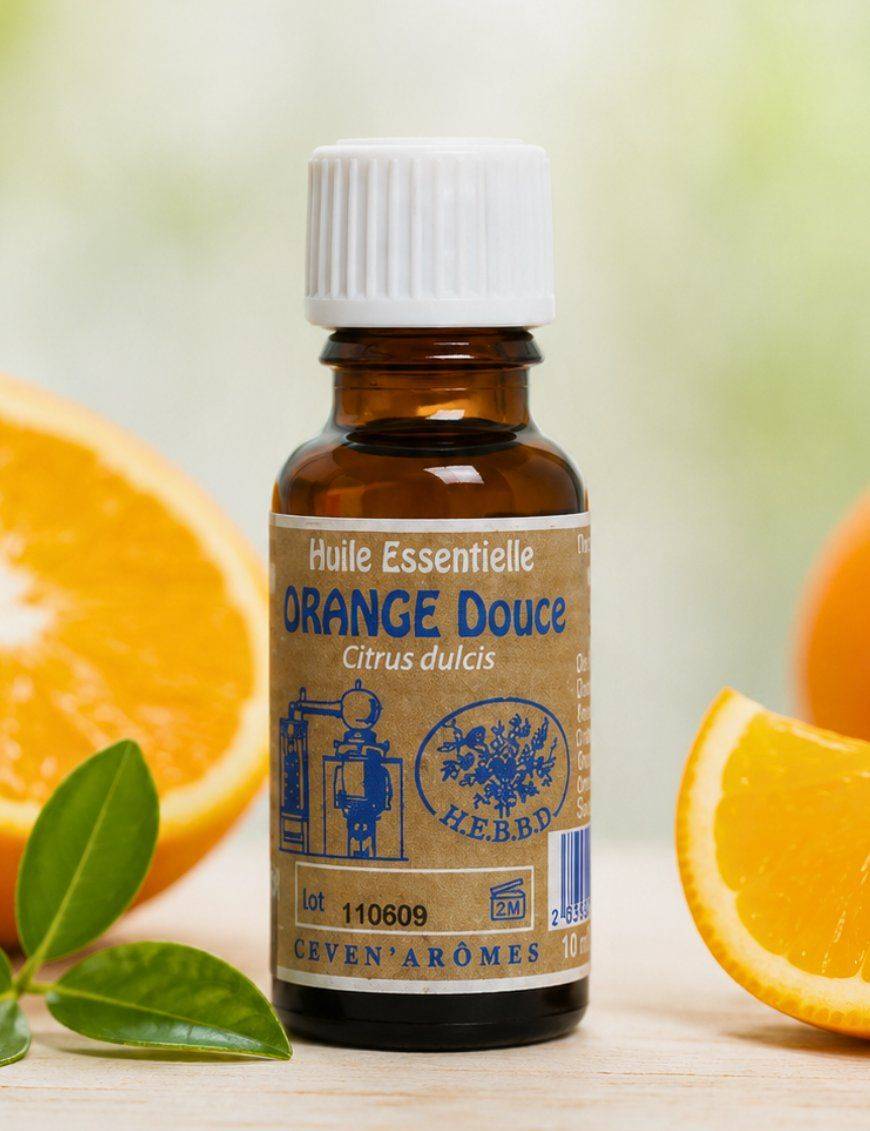 Huile essentielle d'Orange 20 mL avec Compte-goutte