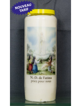 Bougie de neuvaine Fatima + prière