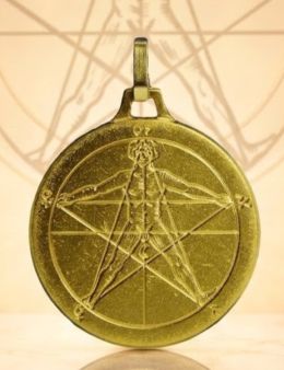 Pentacle Agrippa - Médaille talismanique - 3cm