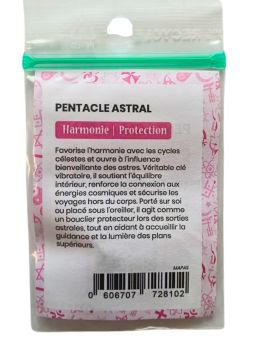 Pentacle Astral - Médaille talismanique - 3cm