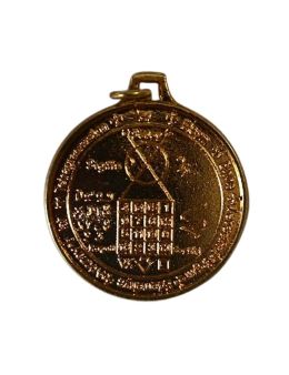 Pentacle des 7 planètes- Médaille talismanique - Doré - 3cm