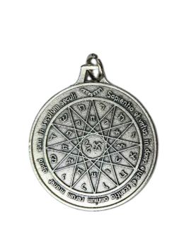 Pentacle de Mercure - Médaille talismanique - Argenté - 3cm