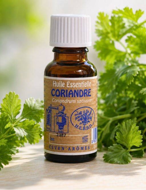 Huile essentielle de Coriandre 20 ml avec Compte-gouttes