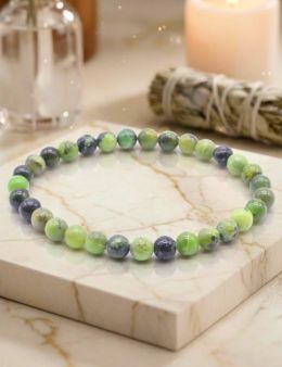 Bracelet Jade Néphrite perles 6mm