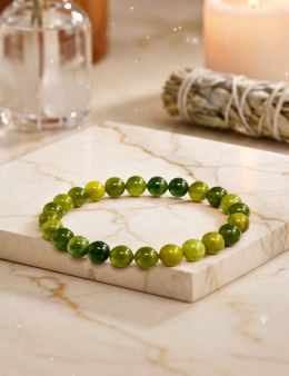 Bracelet perles 8mm - Jade Néphrite