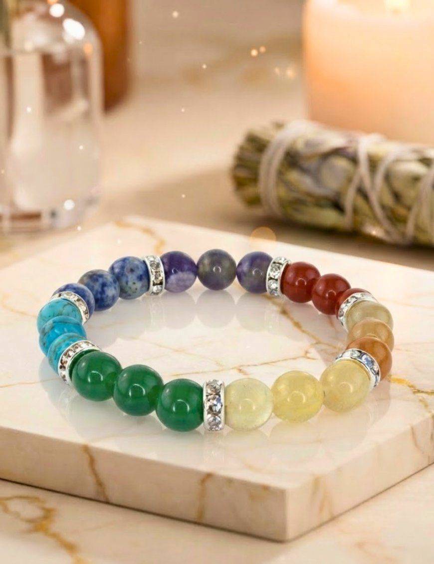 Bracelet pierres - 7 chakras