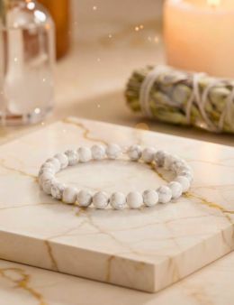 Bracelets perles - 8 mm - Howlite 