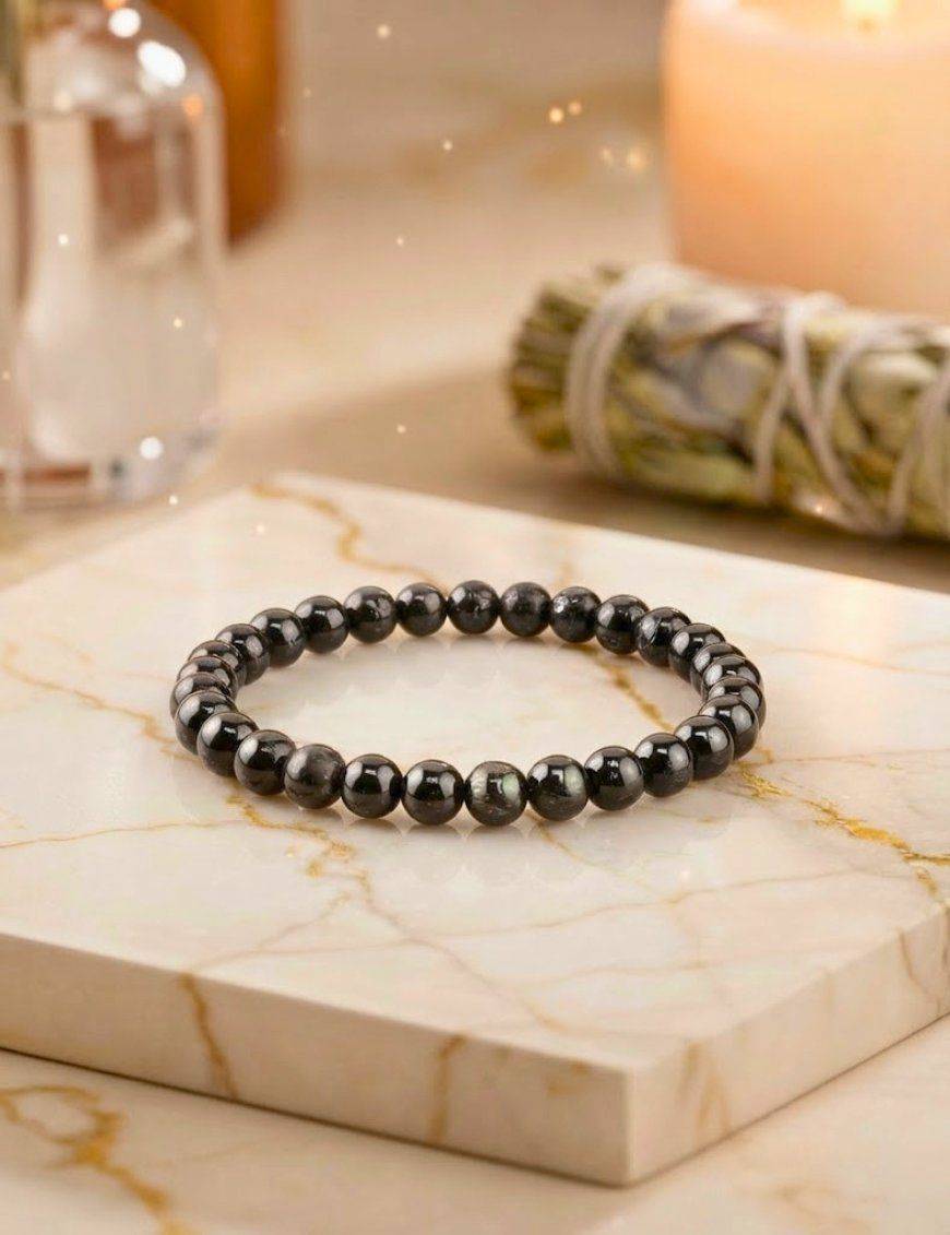 Bracelets perles - 8mm - Tourmaline noire