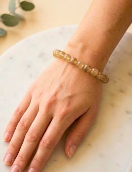 Bracelets perles - 8 mm - Citrine