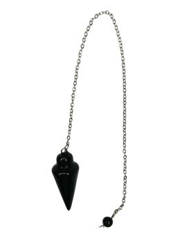Pendule Conique Obsidienne Noire 3cm