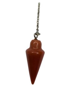 Pendule Conique Aventurine Orange 3cm