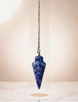 Pendule divinatoire Sodalite conique 3cm | Clarté & radiesthésie
