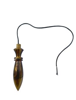 Pendule divinatoire égyptien en métal avec fil