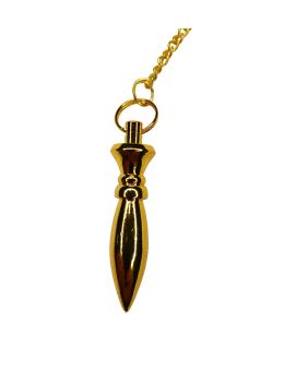 Pendule divinatoire égyptien métal doré