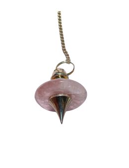 Pendule divinatoire - Donut Quartz rose