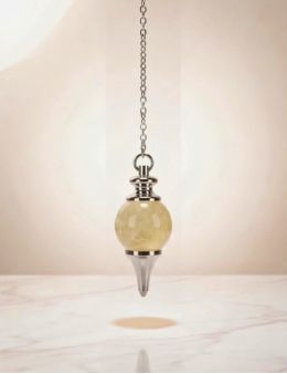 Pendule citrine : joie, abondance & radiesthésie