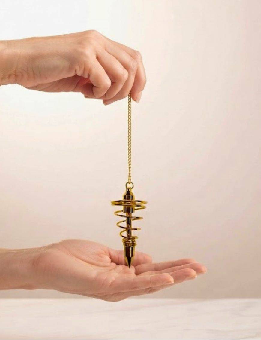 Pendule spirale dorée petit modéle | Radiesthésie