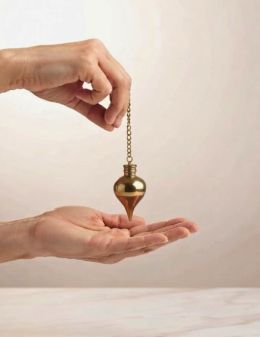 Pendule Métal Doré avec témoin