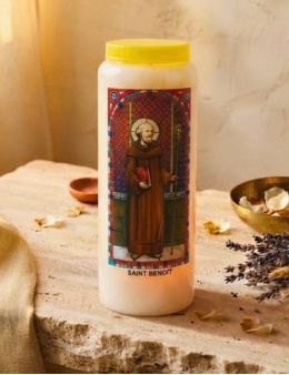 Neuvaine vitrail : Saint Benoît