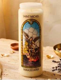 Neuvaine vitrail Saint Michel : protection et confiance