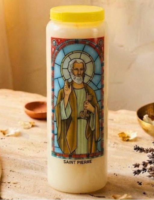 Neuvaine vitrail Saint Pierre : 9 jours, force et assurance