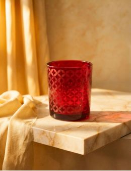 Bougeoir rouge