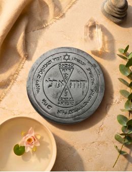 Pentacle de Vénus - Plaque talismanique en Hématite