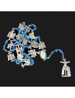 Chapelet en verre bleu, chemin de croix