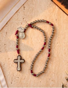Chapelet de combat Saint Michel : livret corde et médailles