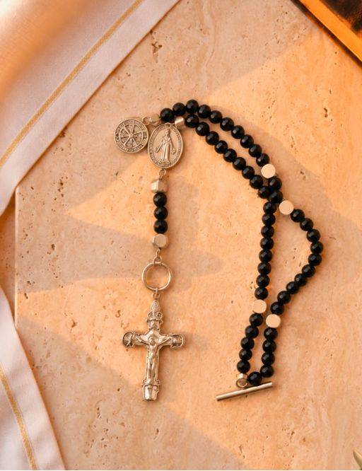 Bracelet chapelet de Combat + Livret- 2 Médailles