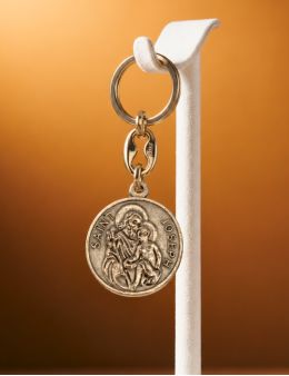 Porte-clé Saint Joseph - Acier