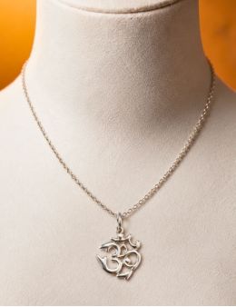 Pendentif argent - Om