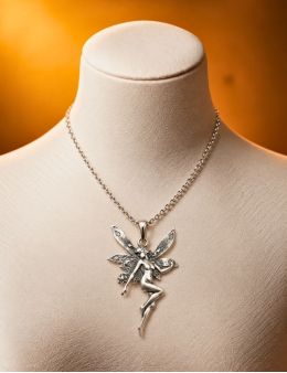 Pendentif ange argent 925 | Gardien bienveillant