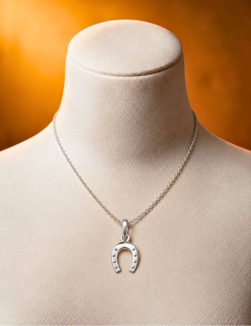 Pendentif argent fer à cheval