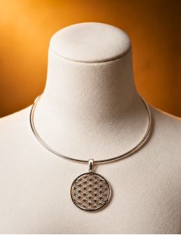 Pendentif argent Fleur de vie