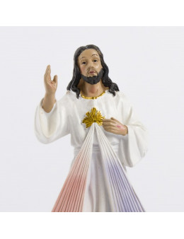 Statue résine peinte à la main Christ Miséricordieux