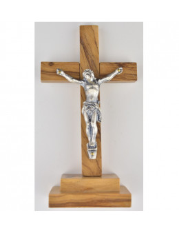 Crucifix bois d'olivier 13 cm
