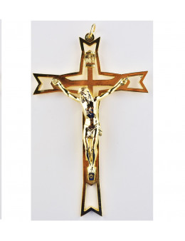 Croix en métal 12 cm avec Christ 