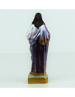 Statue Sacré Coeur de Jésus en résine peinte