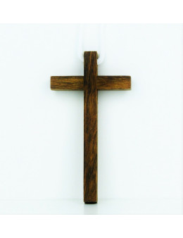 Croix en bois avec cordon de 1m