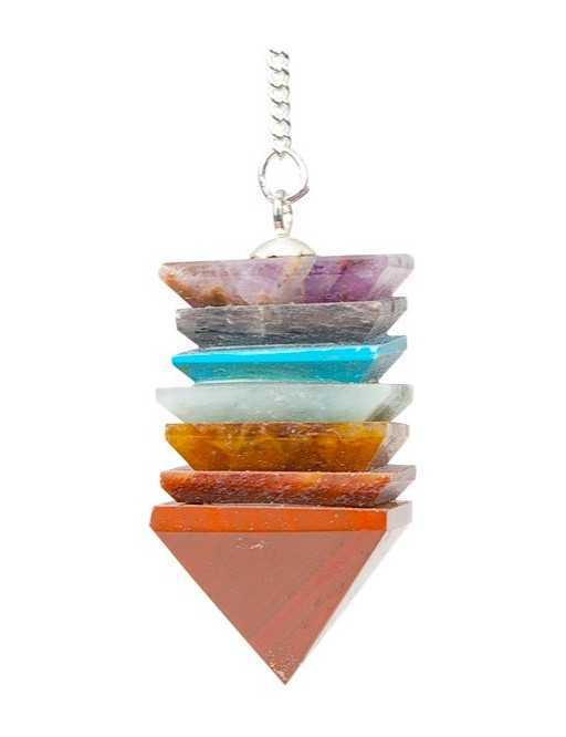 Pendule pyramide 7 chakras Pendule pyramide 7 chakras