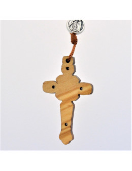 Chapelet corde en bois d'olivier