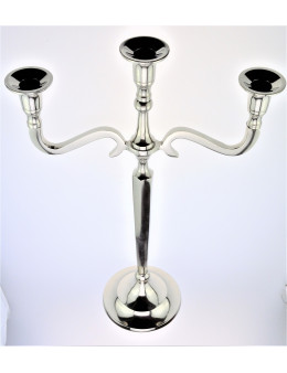 Bougeoir en métal 3 têtes 45 cm