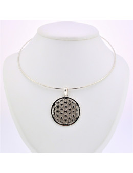 Pendentf argent Fleur de vie