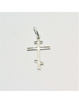 Pendentif argent Croix orthodoxe