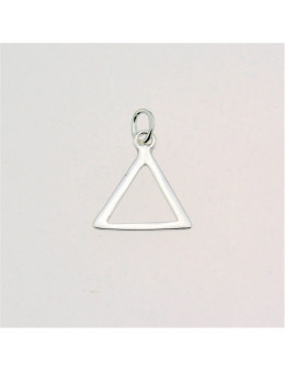 Pendentif argent triangle delta