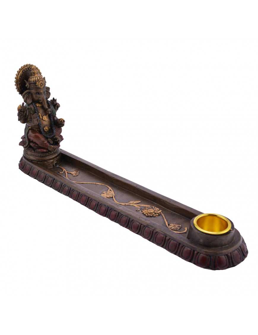 Porte-encens Ganesha en bronze