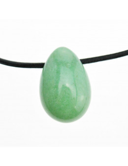 Collier corde et pierres forme goutte