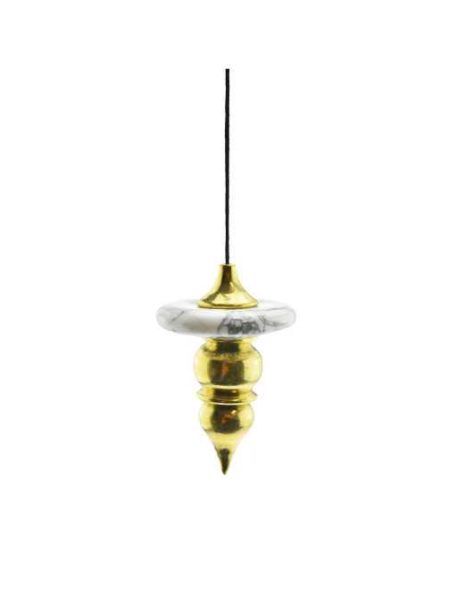 Pendule métal donut magnésite avec fil